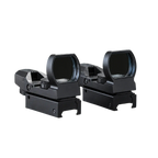 LockTactic 4 Reticle Red Dot Sight with 20mm Picatinny Rail Mount – Side Profile View with Lens Cap