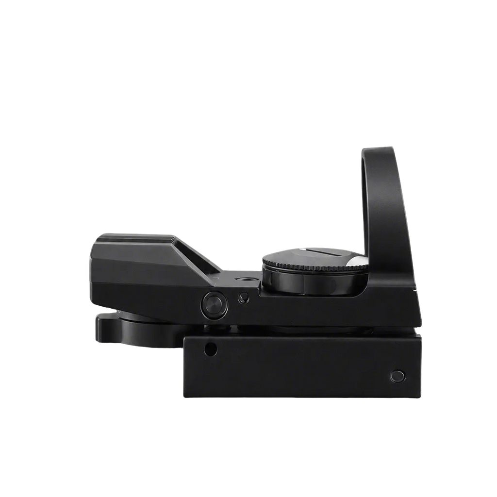 LockTactic 4 Reticle Red Green Dot Sight Dual View – Open Lens with Brightness Adjustment Knob on 20mm Mount