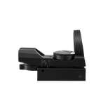 LockTactic 4 Reticle Red Green Dot Sight Dual View – Open Lens with Brightness Adjustment Knob on 20mm Mount