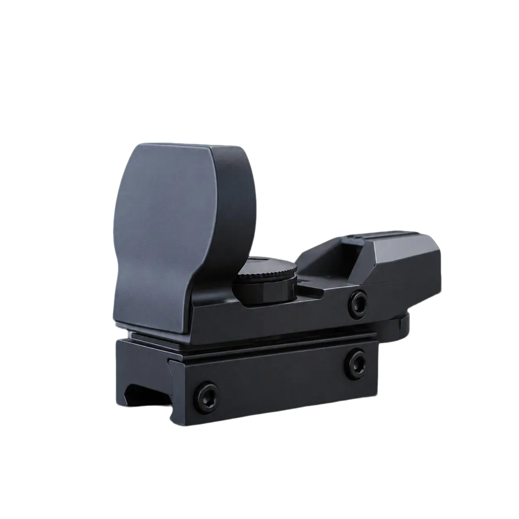 LockTactic Tactical Red Dot Sight – Compact Reflex Optic with 20mm Rail Mount Base, Windage and Elevation Adjustment