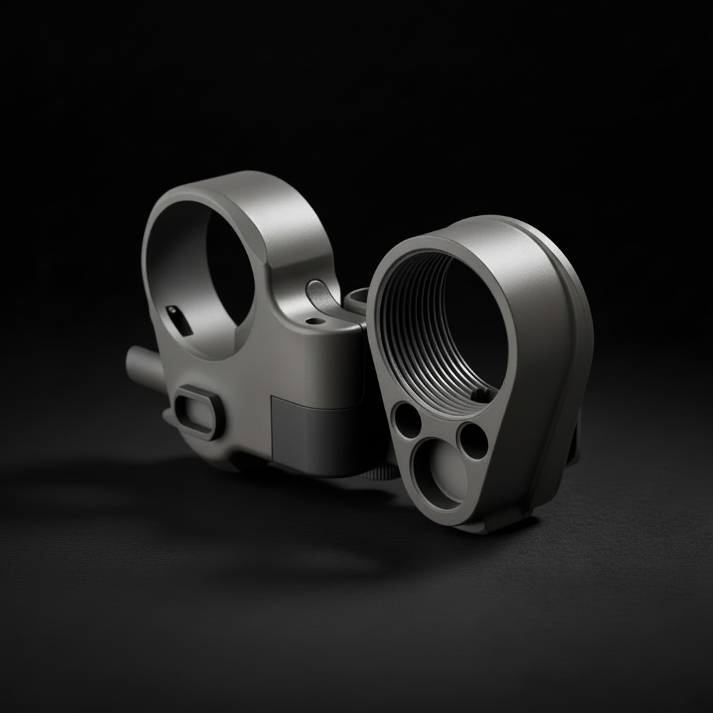 AR Platform Compatible Folding Stock Adapter - Fits Mil-Spec and Commercial Buffer Tubes