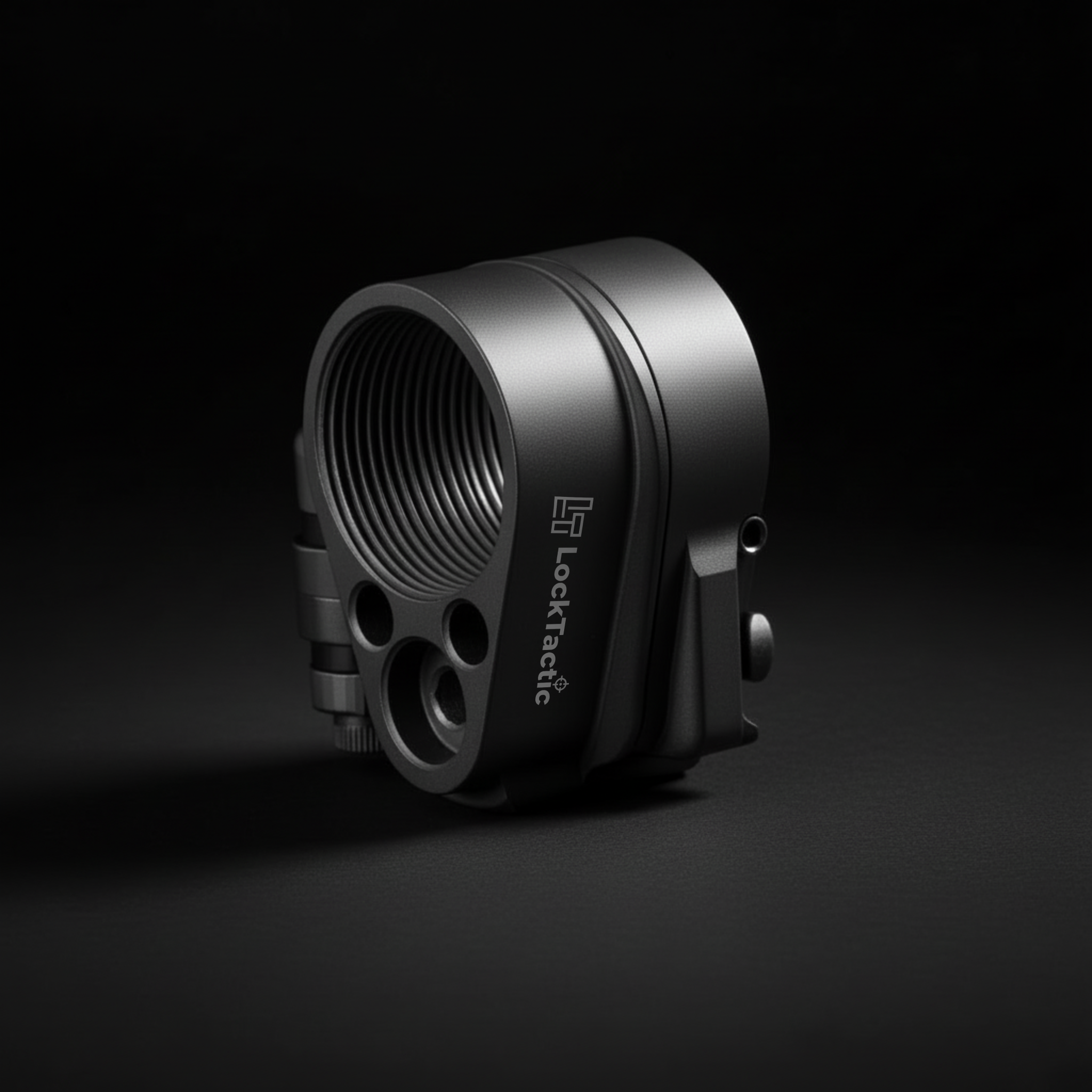 LockTactic Tactical Folding Stock Adapter - USA Made CNC Aluminum with DLC Finish